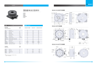 浚研DD马达_DD160 有法兰型系列